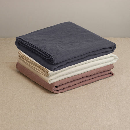 Flat linen sheets different colors from LinenFriday
