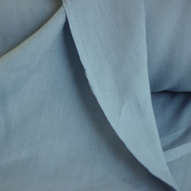Linen fabric, Blue-gray, width 145 cm (2)
