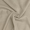Linen Fabric Gauze Gray - 100% Natural European