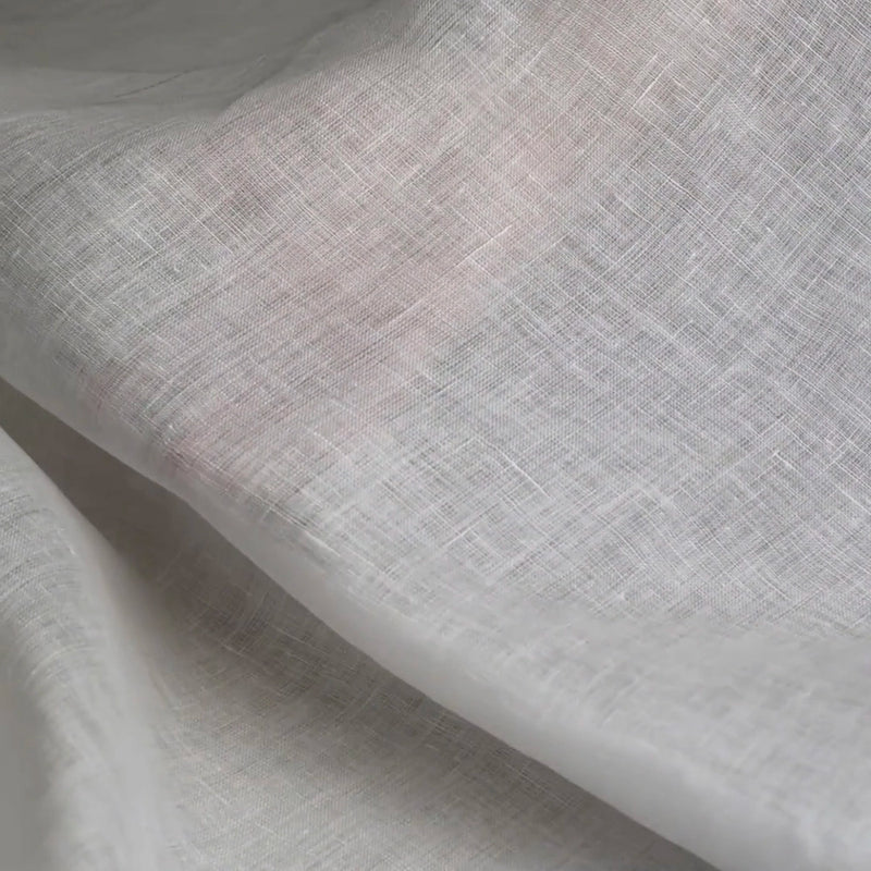 Linen fabric white