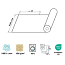 Linen Fabric Gauze Gray - 100% Natural European 