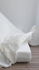 Linen sheet cream white MADE TO ORDER