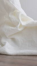 Linen sheet cream white
