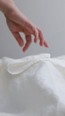 Linen sheet cream white