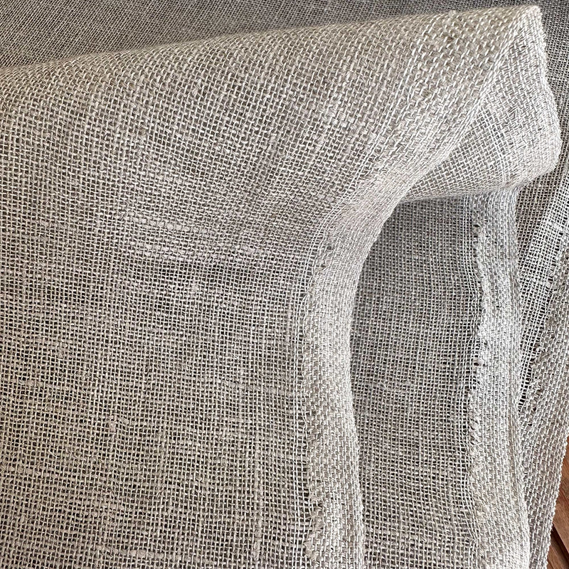 Tessuto di lino, grigio naturale, 150 cm, 210 g/m², art. 3-007