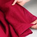 Linen Fabric Carmine Red  - Premium Quality