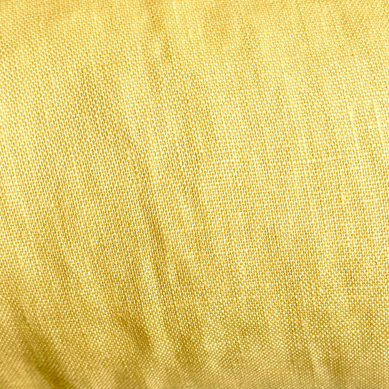 Linen fabric vanilla yellow