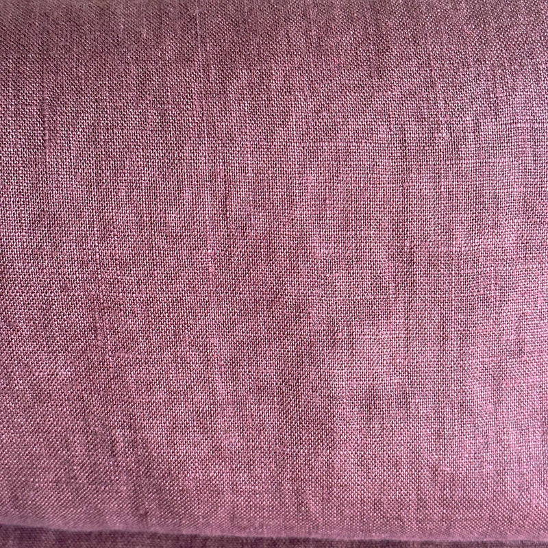 Linen fabric aubergine violet