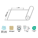 Technical characteristics of linen fabric: 49% linen 51% cotton, density, washing, Shrinkage rate, Certificate by STANDART 100 by OEKO-TEX®