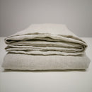 Linen sheet gray melange MADE TO ORDER