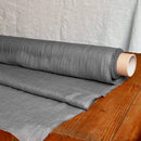 Linen Fabric Gauze Dark Gray - European Linen