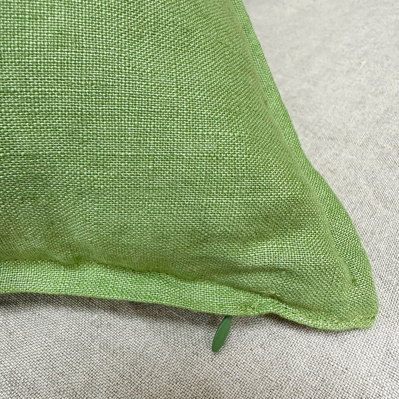 Federa di lino, colore verde, 45x45 cm