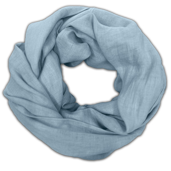 Infinity scarf pastel blue big circle