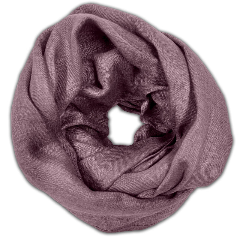 Infinity scarf violet aubergine circle