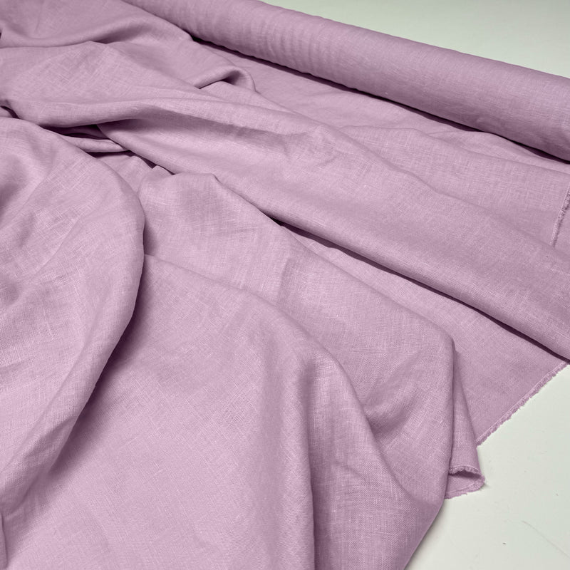 Linen fabric pink