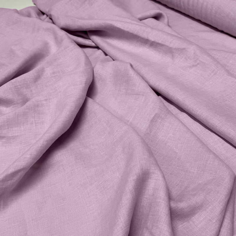 Linen fabric pink