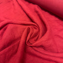Linen Fabric Carmine Red  - Premium Quality