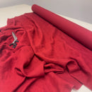 Linen fabric carmine red