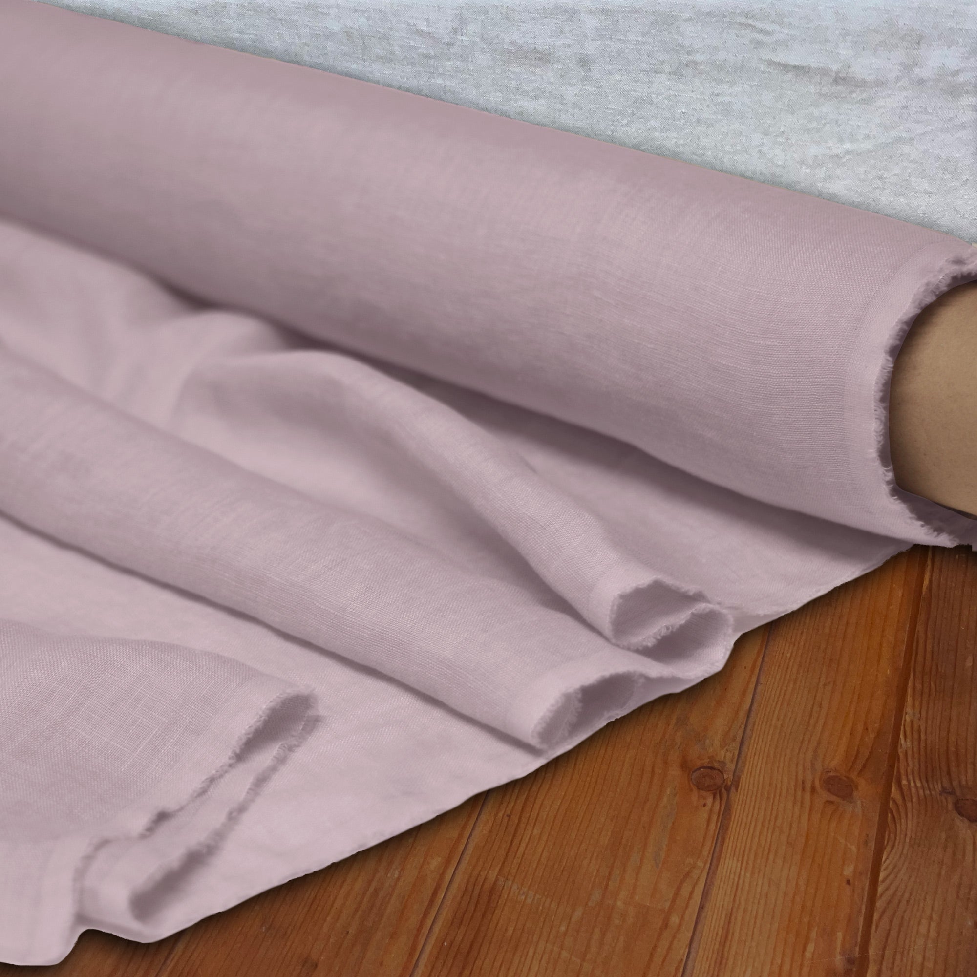 Linen Fabric Gauze Pastel Lila - Soft 100% Linen | Linen Friday