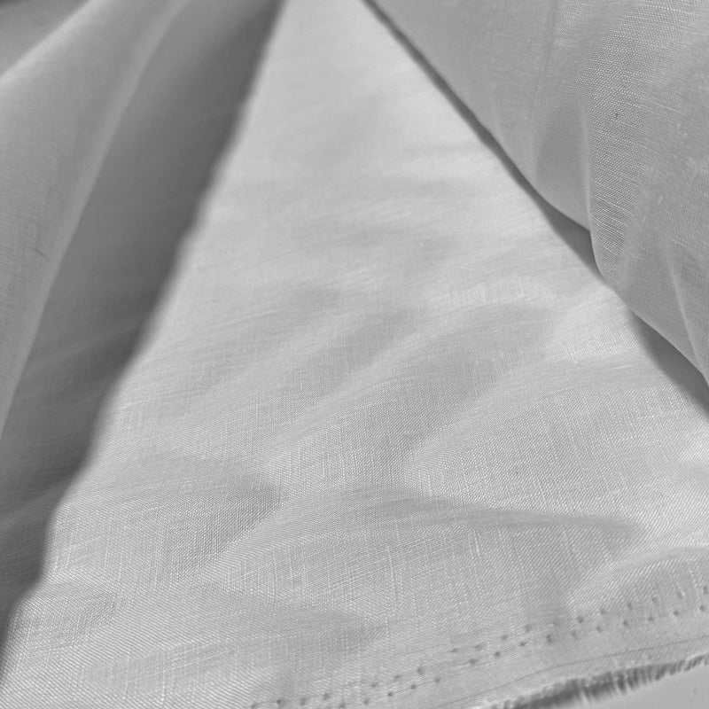 White linen fabric