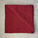 Linen napkin, carmine red