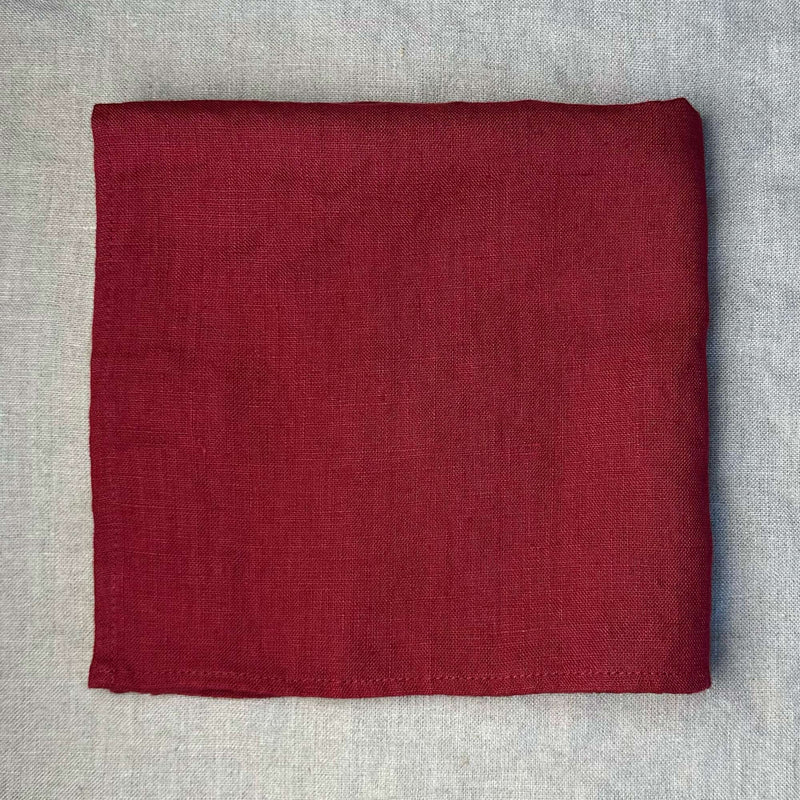 Linen napkin, carmine red