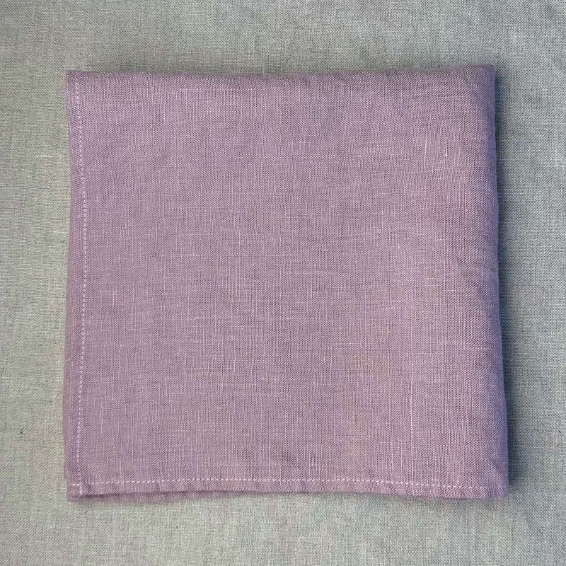 Tovaglioli di lino, rosa antico, 42x42 cm