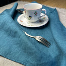 Linen napkin, petrol