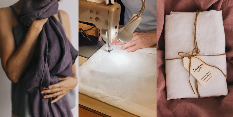 LinenFriday_-_linen_scarf_pillowcase_and_sewing_machine_with_white_placemat_together