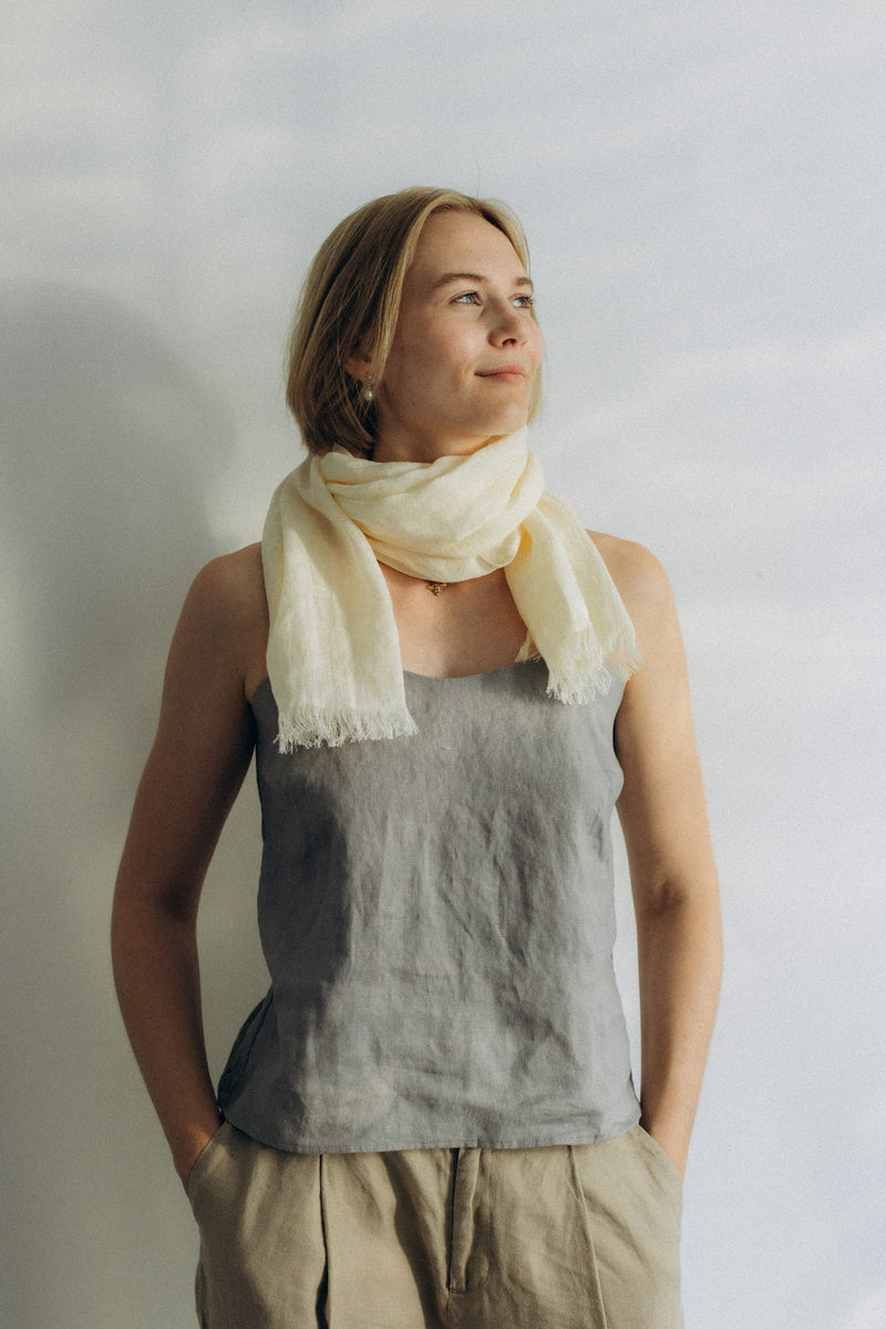 Linen Scarf cream