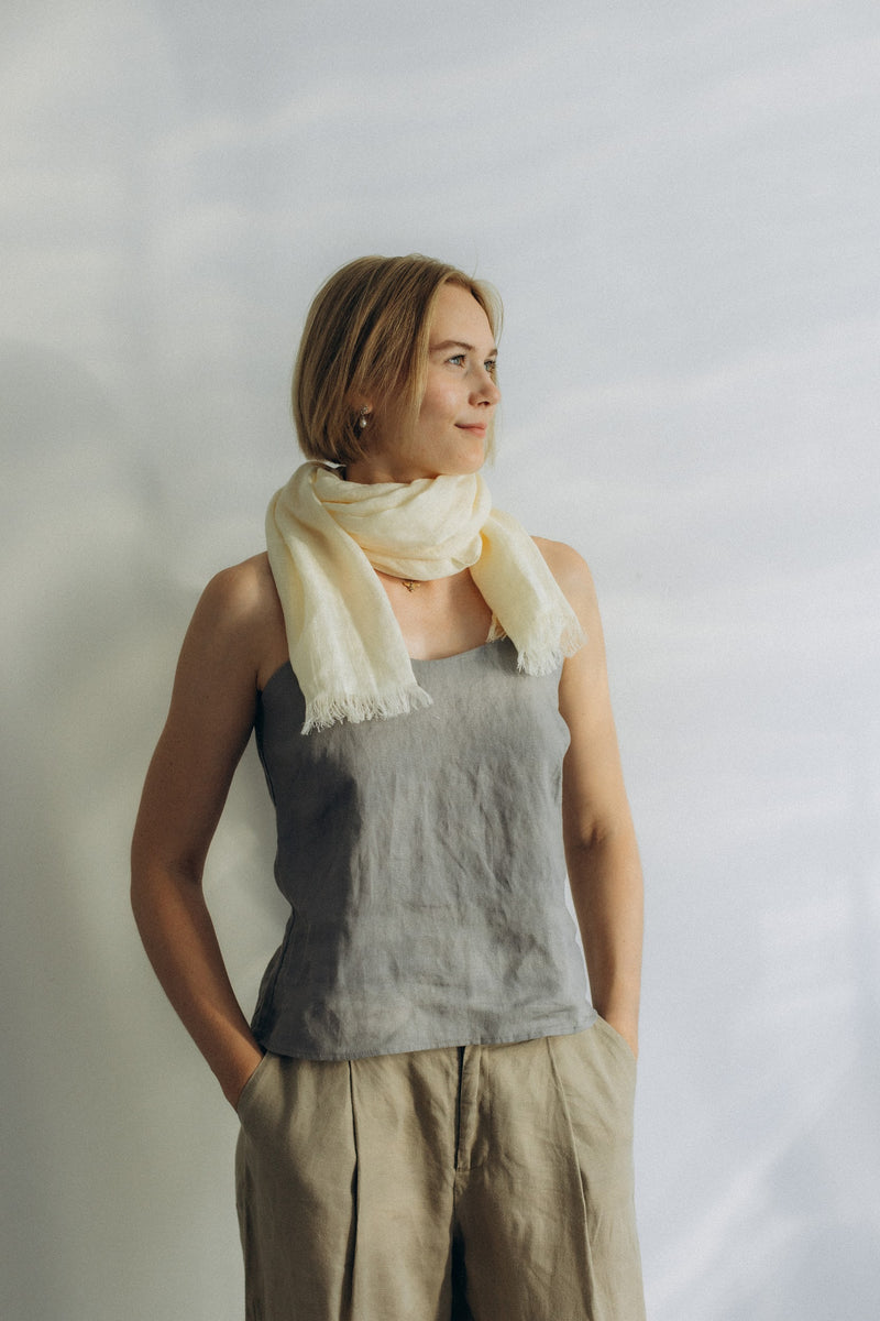 Linen Scarf cream