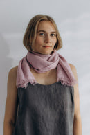 Linen Scarf pastel lila