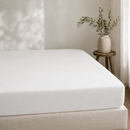 Linen Fitted Sheet White