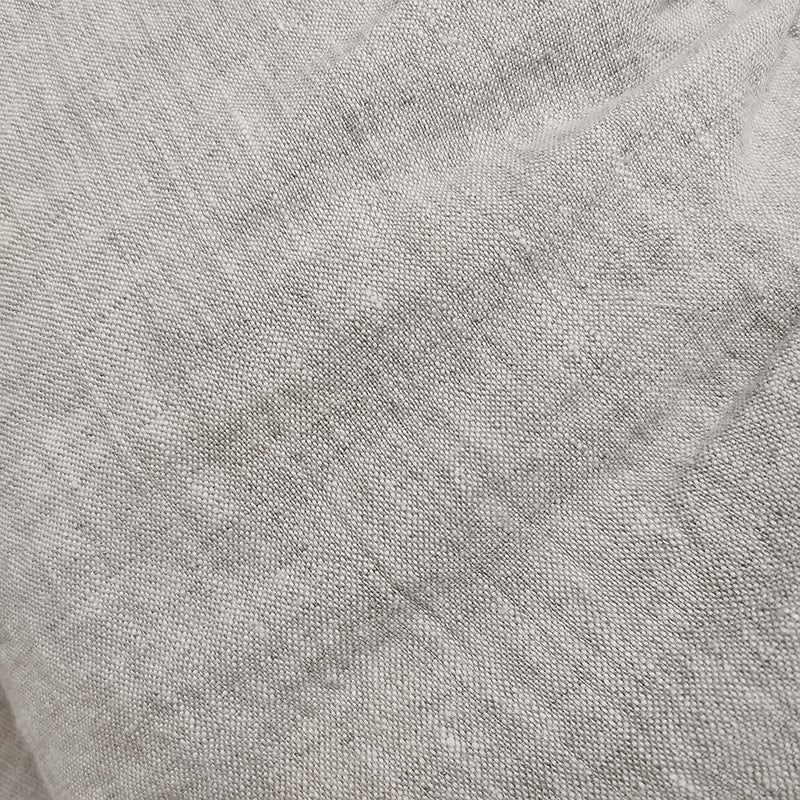Linen fitted sheet melange gray