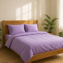 Pastel lilac linen bed set with zipper MADE TO ORDER