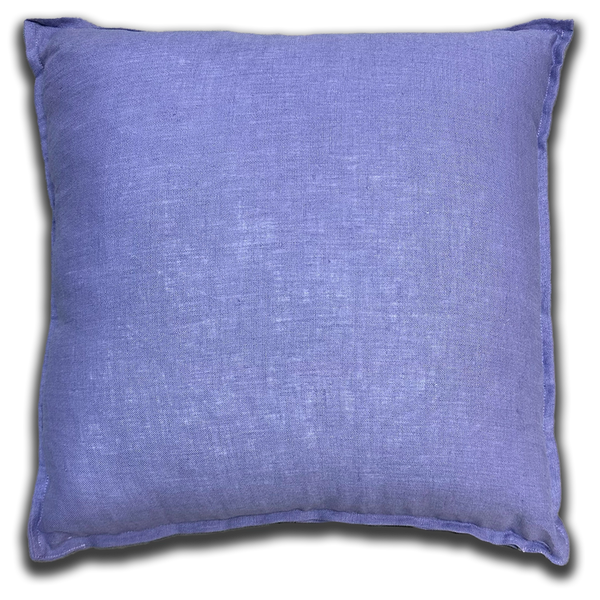 Lanena prevleka za vzglavnik - pastelno vijolična barva, 45 x 45 cm