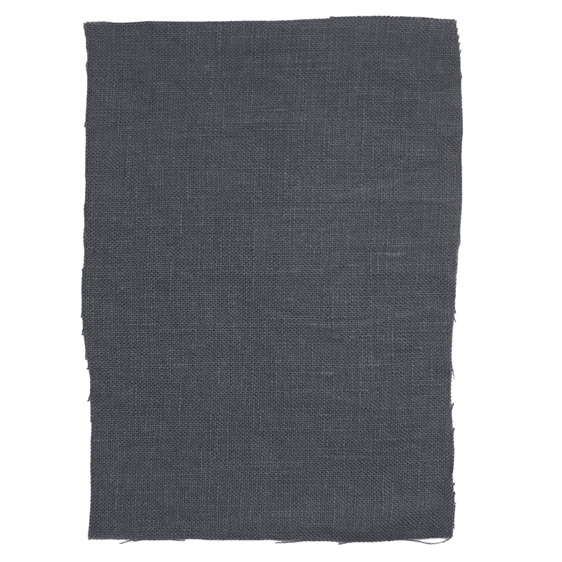 sample of Linen fabric anthracite gray