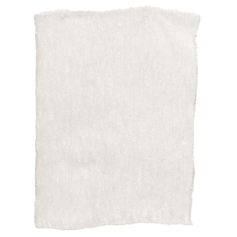 Linen fabric sample white jersey