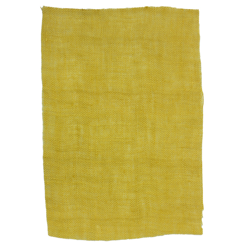Linen fabric sample yellow