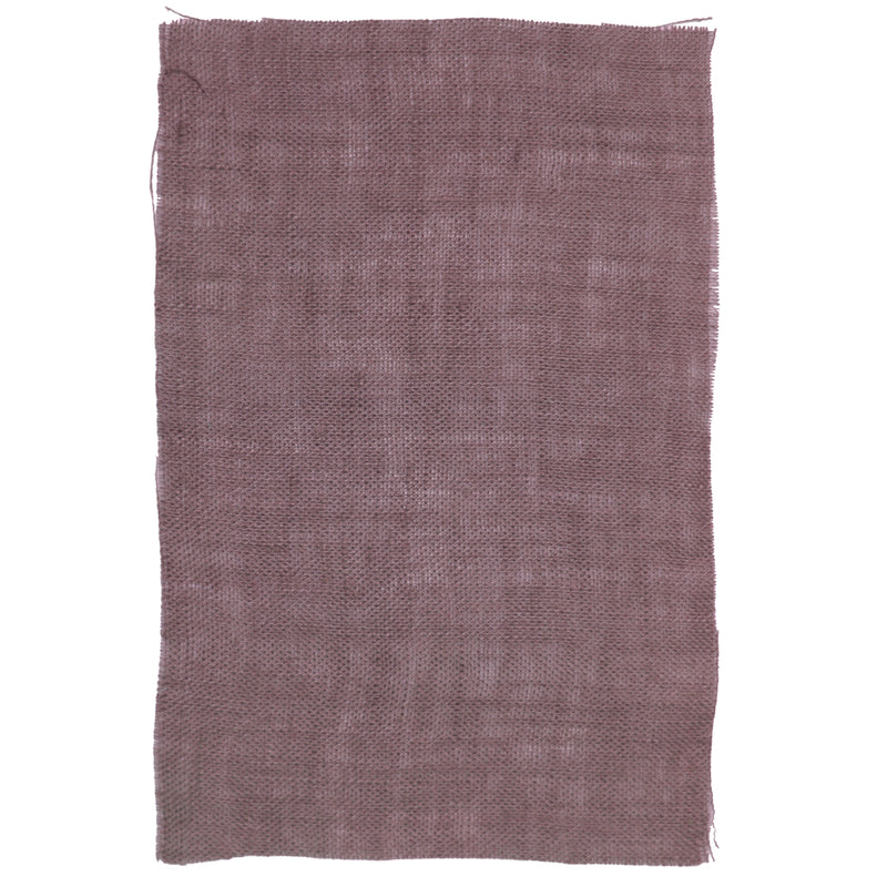 Linen fabric sample aubergine violet