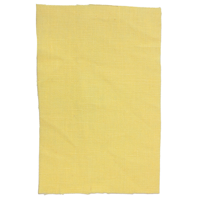 Linen fabric sample vanilla yellow
