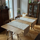 Gray Linen table runners in beautiful room
