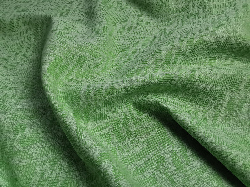 Green fabric with pattern