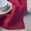 Linen napkin, carmine red