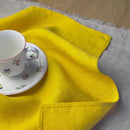 Linen napkin, sunny yellow